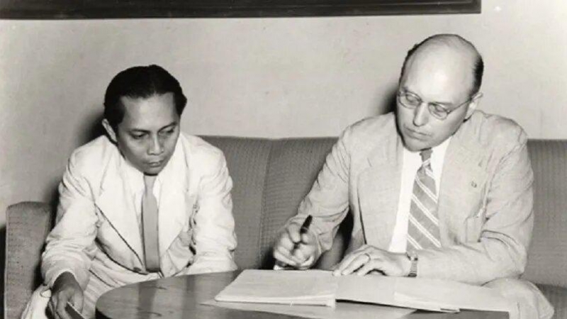 Texto preliminar del acuerdo de Linggarjati por Sutan Sjahrir y el profesor Schermerhorn, Yakarta, 15 de noviembre de 1946.