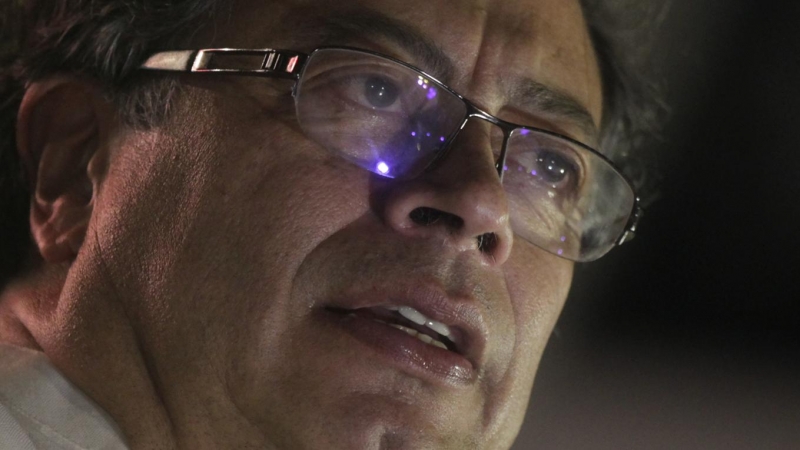 21/05/2022 El candidato a la Presidencia de Colombia, Gustavo Petro, habla durante un evento de cierre de campaña en la ciudad de Barranquilla (Colombia)