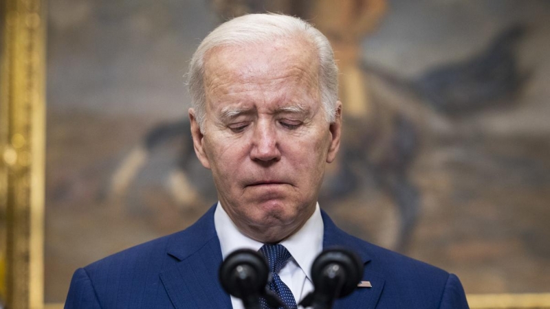 El presidente estadounidense, Joe Biden, habla a la nación sobre el tiroteo masivo en Uvalde, Texas, en el Roosevelt Room de Washington, DC, EE.UU., 24 de mayo de 2022