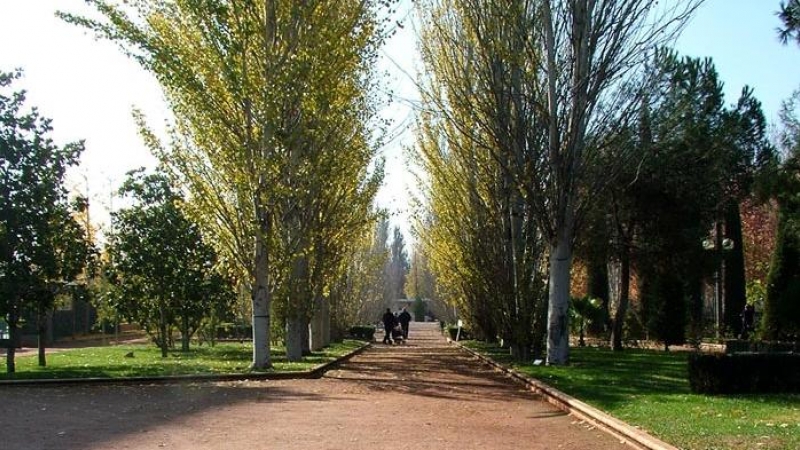 Vista del parque Federico García Lorca, en Granada.