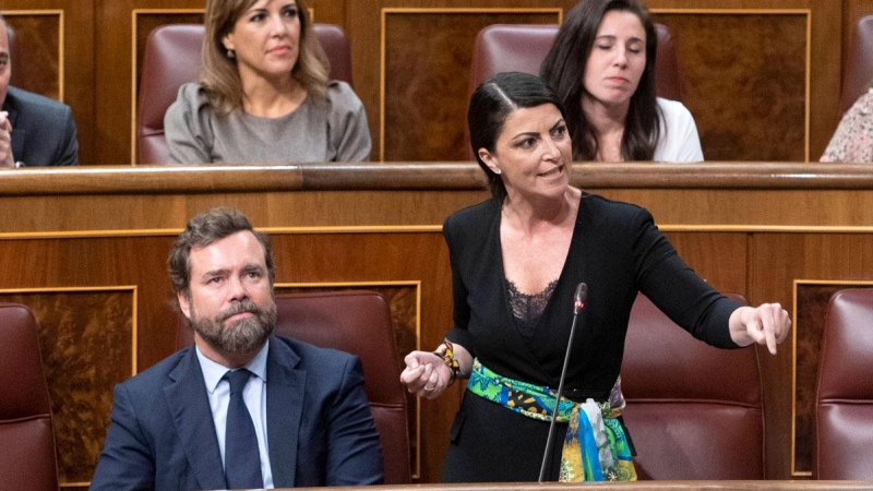 27/04/2022.- La candidata de Vox a la Junta, Macarena Olona, en un Pleno del Congreso. Alberto Ortega / Europa Press