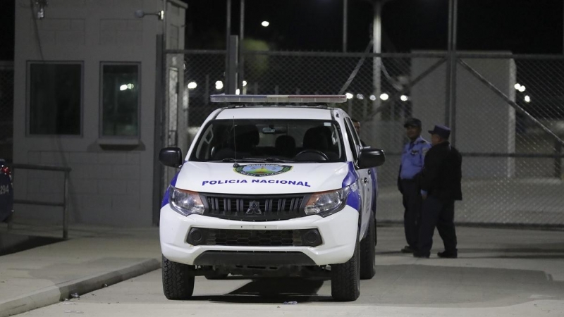 Un vehículo de la Policía Nacional de Honduras