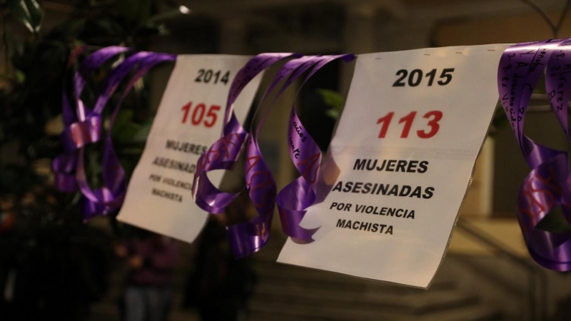 Mural que recuerda a las mujeres asesinadas por violencia machista en los últimos años. Imagen de Archivo.