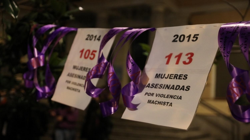 Mural que recuerda a las mujeres asesinadas por violencia machista en los últimos años. Imagen de Archivo.