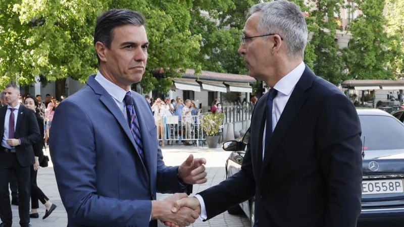 Pedro Sánchez y Jens Stoltenberg