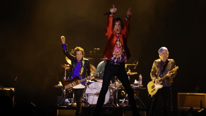 (1/06/2022) Los Stones durante el concierto en el Wanda Metropolitano el pasado miércoles.