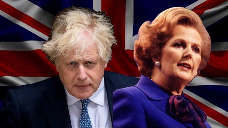 Johnson y Thatcher