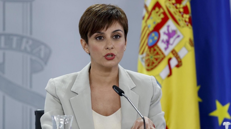 La ministra de Política Territorial y portavoz del Gobierno, Isabel Rodríguez, comparece ante los medios este martes durante la rueda de prensa posterior al Consejo de Ministros en Madrid