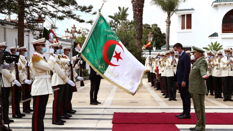 El presidente del Gobierno, Pedro Sánchez, en Argel, durante su visita oficial a Argelia en octubre de 2020.
