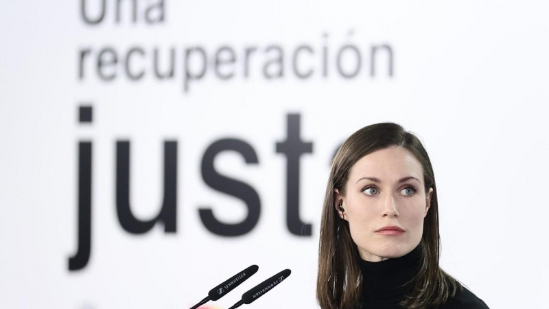 09/06/2022 La primera ministra de la República de Finlandia, Sanna Marin, comparece tras una reunión con el presidente del Gobierno, en la Moncloa, a 26 de enero de 2022, en Madrid.