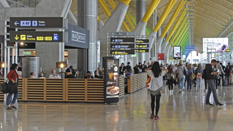 Terminal en el Aeropuerto Adolfo Suárez Madrid-Barajas.