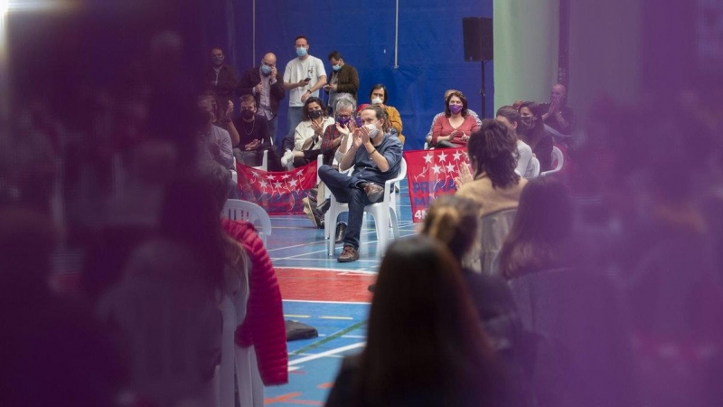 Fotografía de archivo del exlíder de Podemos Pablo Iglesias durante la campaña a las elecciones generales de abril de 2019.