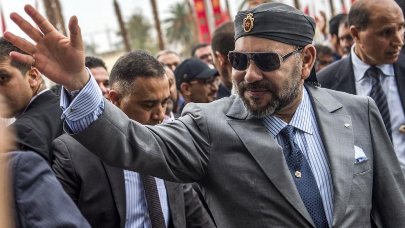 16/06/2022. El rey de Marruecos, Mohamed VI, durante un acto  de inauguración en la estación de tren de Agdal, en Rabat, a 17 de noviembre de 2018.