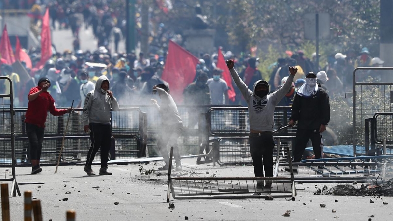 Manifestaciones en Ecuador