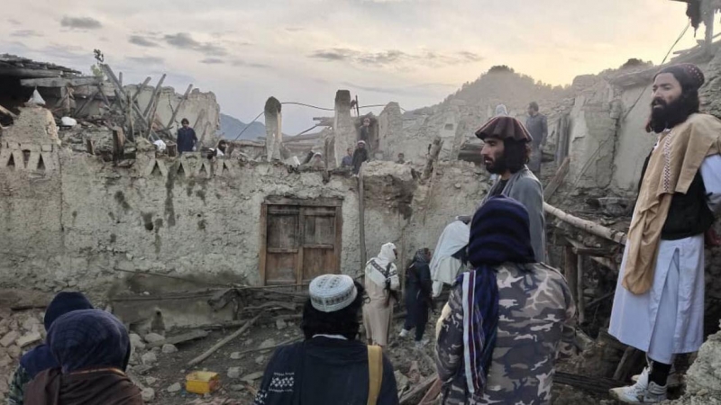 Una casa derruida tras el terremoto en la provincia de Paktika, a 22 de junio de 2022.