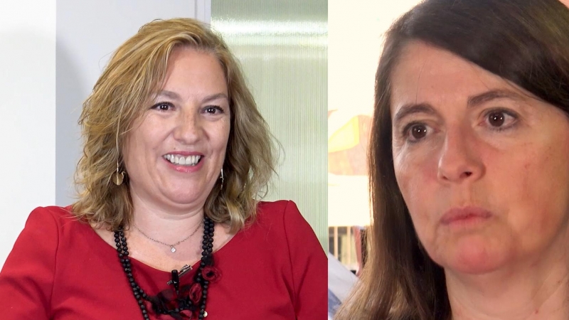 Pura Strong (izq.) y Gracia Ballesteros, dos denunciantes de corrupción