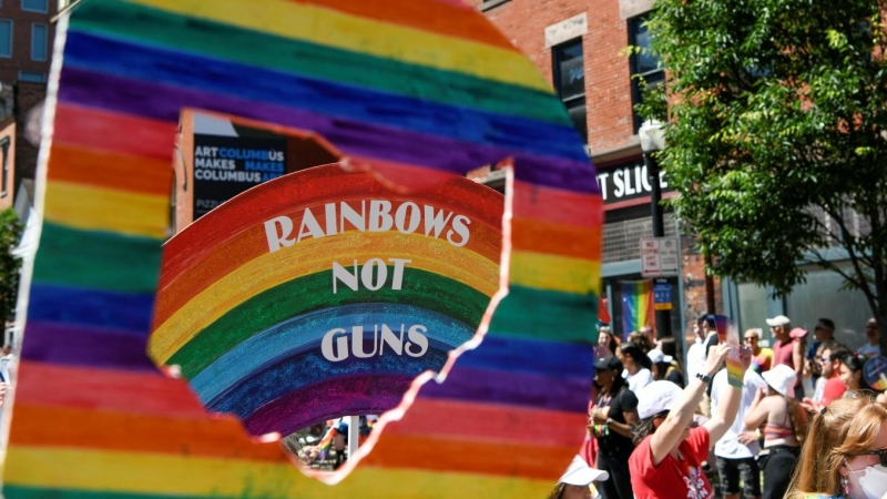 Celebración del Orgullo LGTBI en Ohio (EEUU) el 18 de junio de 2022.