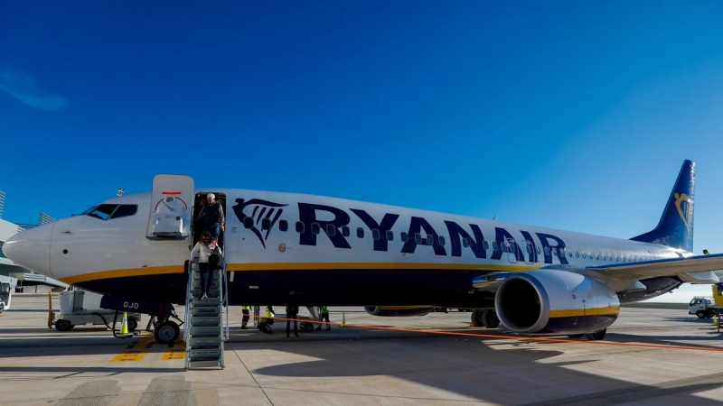 24/05/2022 Imagen de un avión de la aerolínea Ryanair, en el Aeropuerto de la Región de Murcia, a 15 de enero de 2019.