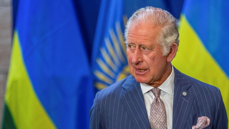 El príncipe Carlos de Gran Bretaña asiste a la ceremonia de apertura de la Reunión de Jefes de Gobierno de la Commonwealth (CHOGM) en Kigali, Ruanda, el 24 de junio de 2022.