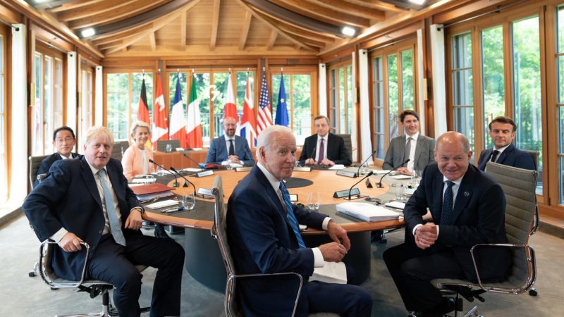Reunión de los líderes de la cumbre del G7 en Elmau, Alemania.