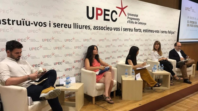 El debat entre representants dels partits polítics de l'esquerra catalana en una edició anterior de la UPEC.
