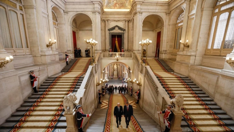 (28/6/22) El rey Felipe VI recibe al presidente de Estados Unidos, Joe Biden, este martes en el Palacio Real en Madrid, ciudad donde se celebra la cumbre de la OTAN hasta el jueves 30 de junio.