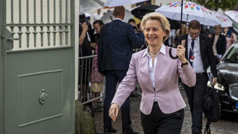 La presidenta de la Comisión Europea, Ursula von der Leyen, durante una visita a República Checa, a 1 de julio de 2022.