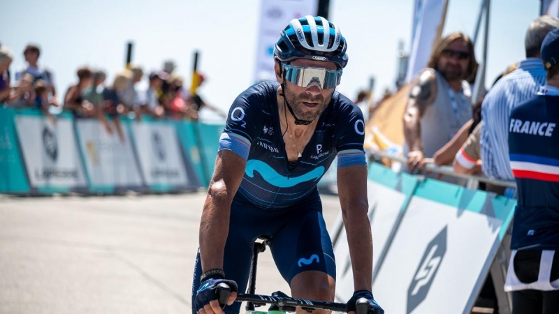 14/06/2022 Alejandro Valverde, durante la carrera Mont Ventoux Challenge 2022