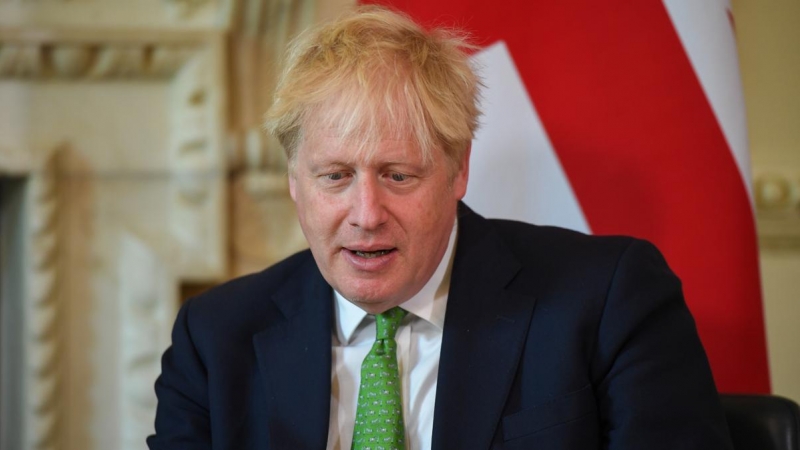 El primer ministro británico, Boris Johnson, durante una reunión bilateral con el primer ministro de Nueva Zelanda en el número 10 de Downing Street en Londres, el 01 de julio de 2022.