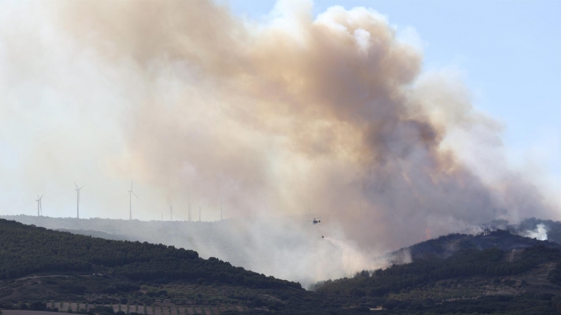 Los medios terrestres y aéreos que trabajan en la extinción del incendio forestal que se ha declarado este domingo en el Monte Yerga siguen sin poder controlar el fuego y han requerido la incorporación de más dotaciones, entre ellas un hidroavión del ejér