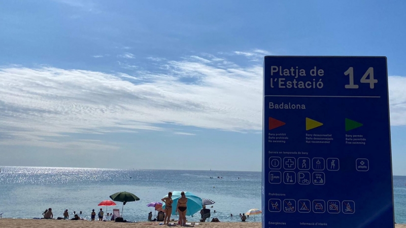 07/2022 - La platja de l'Estació de Badalona.