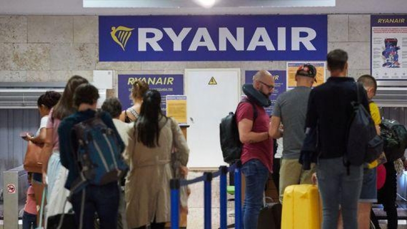 Mostrador de Ryanair.