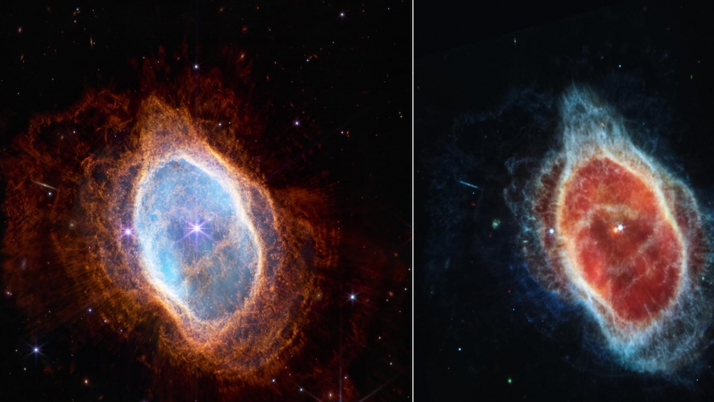 Nebulosa del Anillo Sur obtenida por el telescopio James Webb