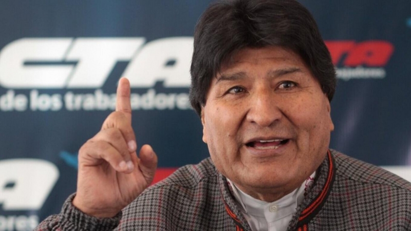 14/07/2022 - Imagen del expresidente de Bolivia Evo Morales en una entrevista con el medio argentino Página 12.