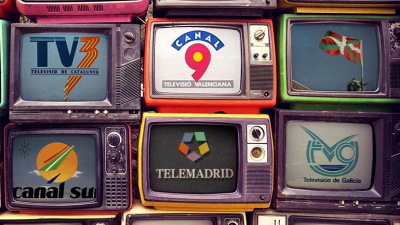 18/07/2022. Imagen con los viejos logotipos de las televisiones autonómicas.
