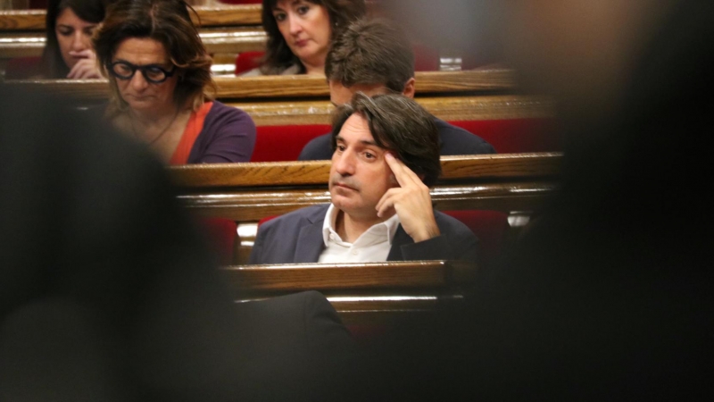 El diputat de Junts Francesc de Dalmases, al ple del Parlament.