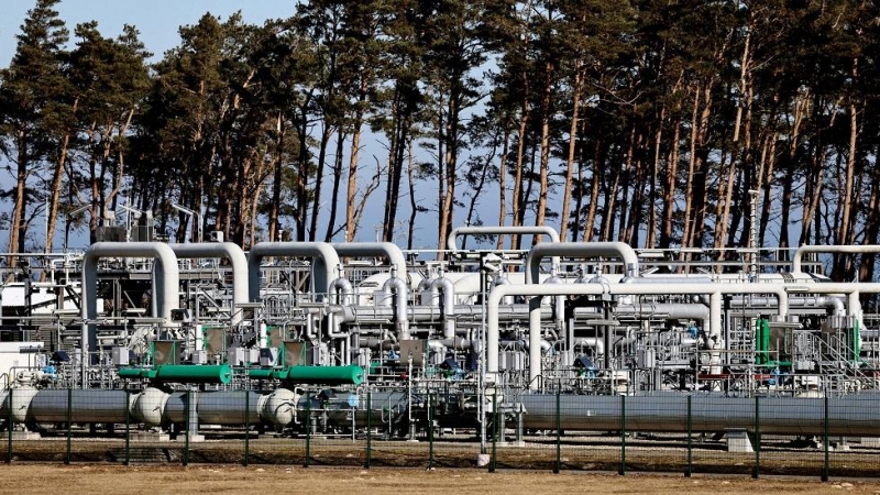 Tuberías en las instalaciones del gasoducto Nord Stream 1 en Lubmin.