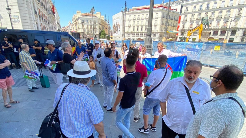 Manifestación por los derechos de los gitanos en Sol (Madrid), a 28 de julio de 2022.