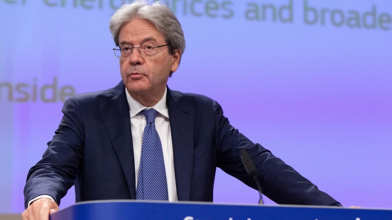 El comisario de Finanzas de la Unión Europea, Paolo Gentiloni. Imagen de Archivo.