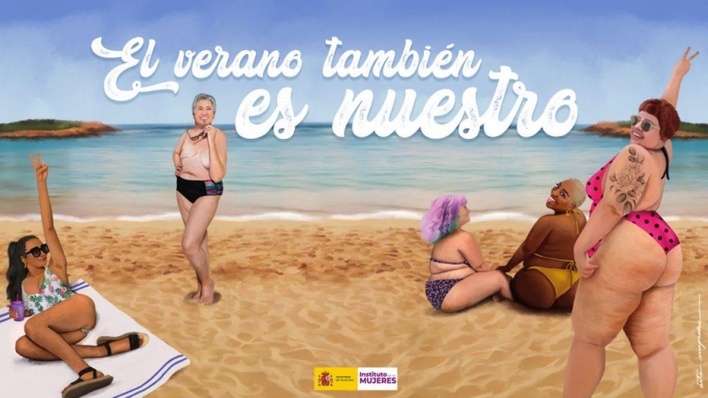 La campaña del Ministerio de Igualdad 'El verano también es nuestro'.