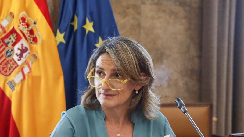 01/08/2022 La vicepresidenta tercera y ministra para la Transición Ecológica, Teresa Ribera, se reúne con los portavoces de los grupos parlamentarios para informarles del acuerdo adoptado en el Consejo de ministros de Energía de la UE, en la sede del Mini