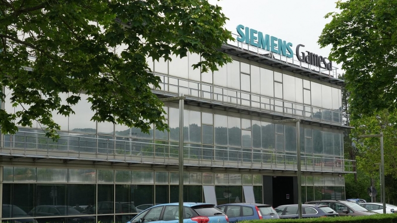 Fachada de la sede de Siemens Gamesa  en el Parque Tecnológico de Zamudio, Vizcaya. E.P./H.Bilbao