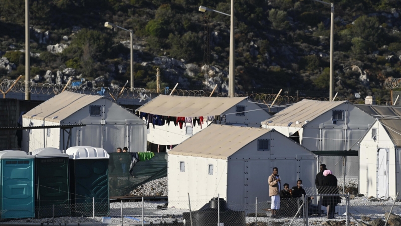 Centro de migrantes de Moria, en Lesbos, en una imagen de archivo.