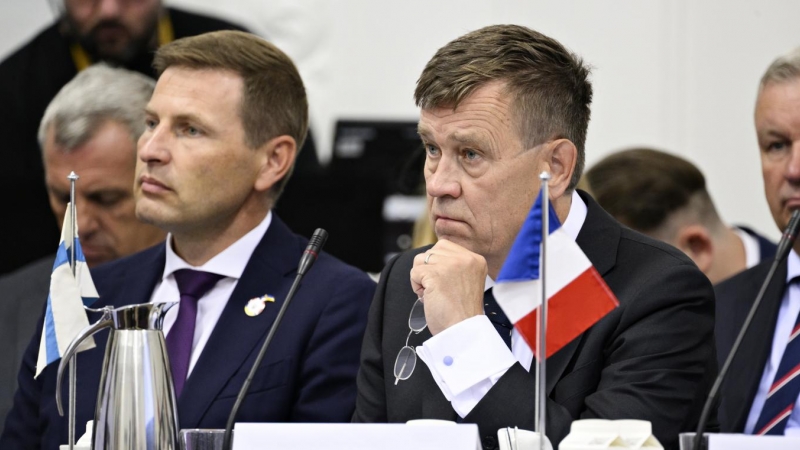 (11/8/22) Esa Pulkkinen, secretario del Ministerio de Defensa danés, atiende a la conferencia de donantes para ayudar a Ucrania en la guerra contra Rusia, a 11 de agosto de 2022.