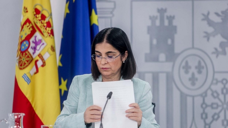 12/08/2022 La ministra de Sanidad, Carolina Darias, ofrece una rueda de prensa para informar de los asuntos tratados en el Consejo Interterritorial del SNS (CISNS), en la Secretaría de Estado de Comunicación, Complejo de La Moncloa, a 20 de julio de 2022,