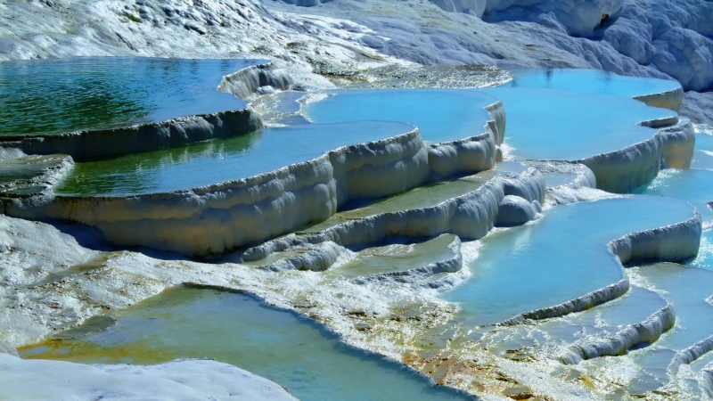 Fotografía de piscinas naturales.