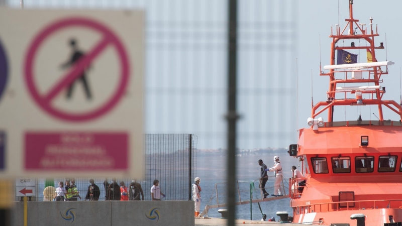 Otra patera rescatada en Fuerteventura un día antes, a 14 de agosto de 2022.