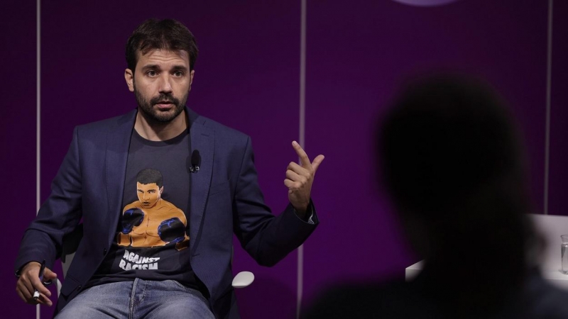 17/08/2022 El secretario tercero de la Mesa del Congreso y secretario de Educación de la dirección estatal de Podemos, Javier Sánchez Serna, durante una entrevista para Europa Press en la sede de Podemos, a 30 de julio de 2021, en Madrid