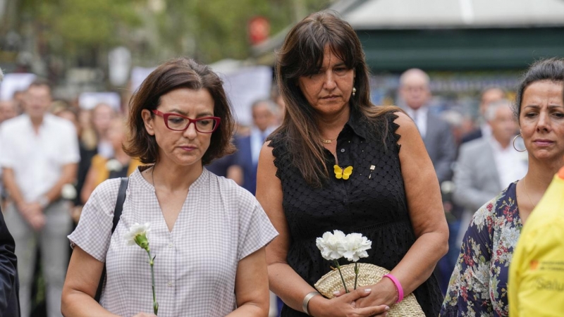 17/08/2022 - Laura Borràs en l'homenatge de dimecres a les víctimes de l'atemptat del 17-A.