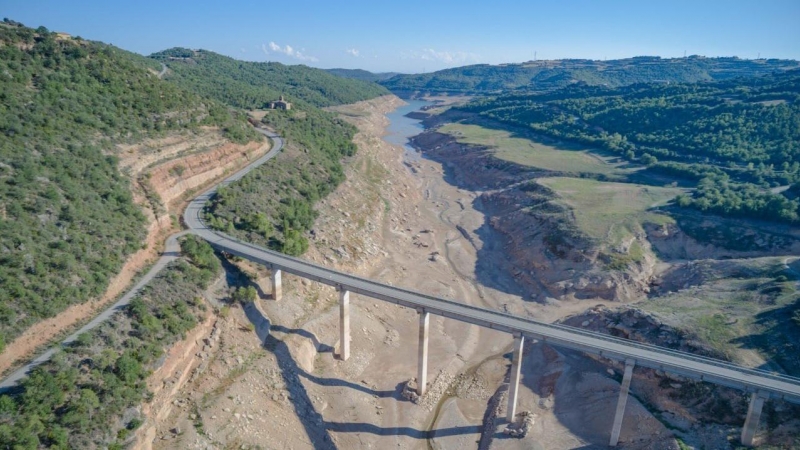 18/08/2022 - Situació actual del pantà de Rialb.